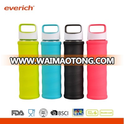 550ml High-grade Borosilicate Glass Water Bottle With Silicone sleeve